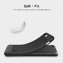 MOFI Brushed Texture Carbon Fiber Shockproof TPU Case for OnePlus 5 (Red)