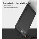 MOFI Brushed Texture Carbon Fiber Shockproof TPU Case for OnePlus 5 (Red)