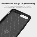 MOFI Brushed Texture Carbon Fiber Shockproof TPU Case for OnePlus 5 (Red)