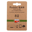 Ruddis 8GB High Speed Class 10 TF/Micro SDXC UHS-1(U1) Memory Card