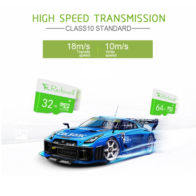 Richwell 128GB High Speed Class 10 Micro SD(TF) Memory Card
