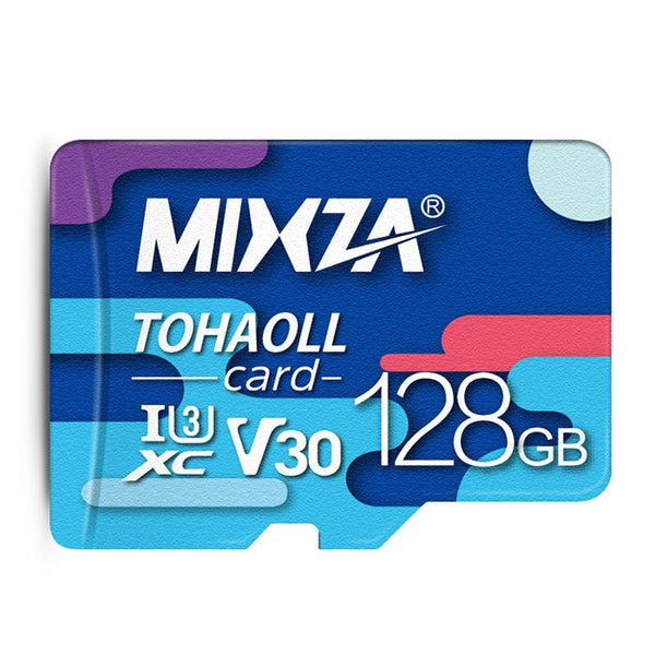 MIXZA 128GB High Speed Class10 Colorful TF(Micro SD) Memory Card