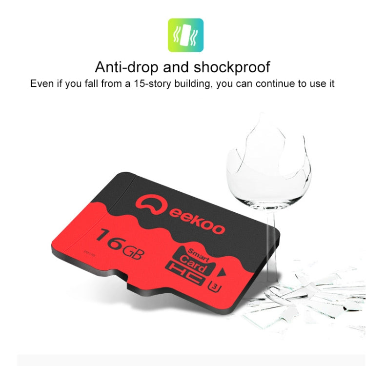 eekoo 16GB U3 TF(Micro SD) Memory Card, Minimum Write Speed: 30MB / s, Flagship Version