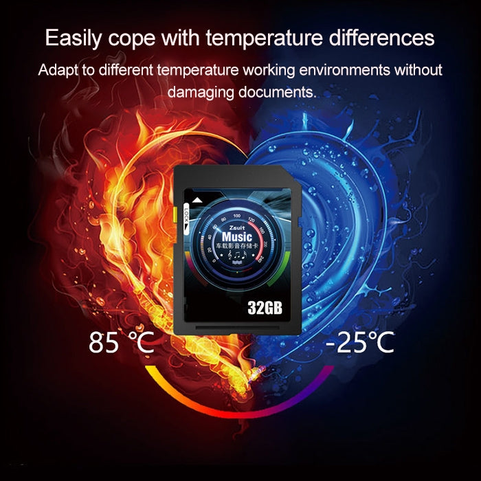 Zsuit 64GB High Speed Class10 Car Audio and Video SD Memory Card