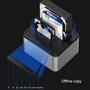Blueendless 2.5 / 3.5 inch SATA USB 3.0 2 Bay Offline Copy Hard Drive Dock (US Plug)