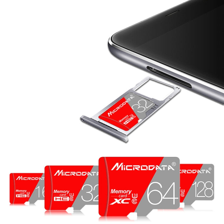 MICRODATA 64GB Class10 Red and Grey TF(Micro SD) Memory Card