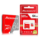 MICRODATA 64GB Class10 Red and Grey TF(Micro SD) Memory Card