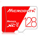 MICRODATA 128GB High Speed U3 Red and White TF(Micro SD) Memory Card