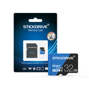 STICKDRIVE 32GB High Speed U1 Blue and Black TF(Micro SD) Memory Card
