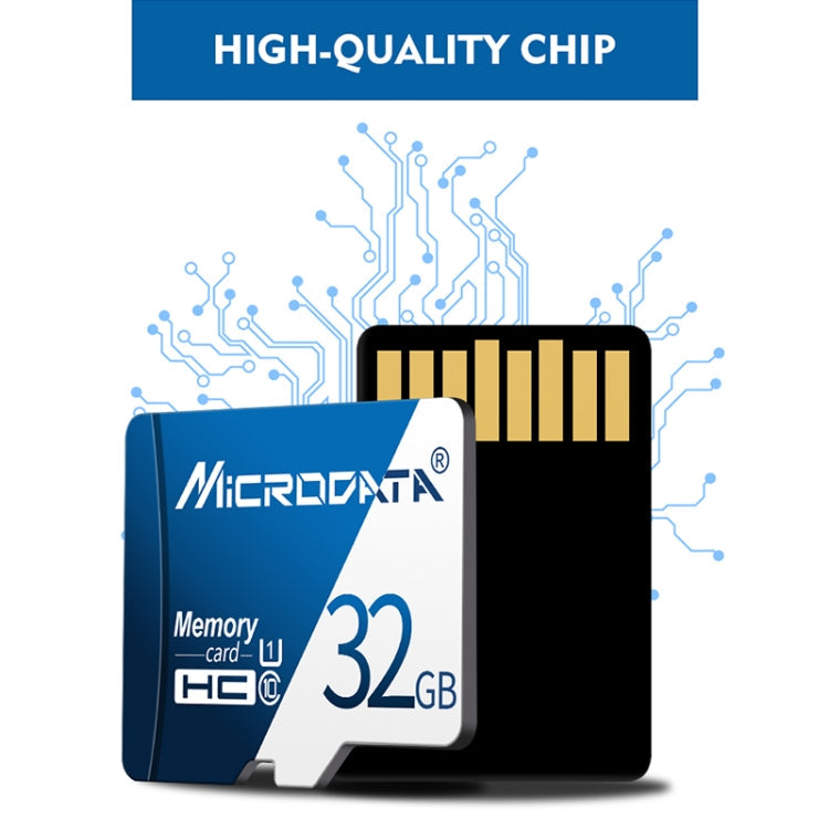 MICRODATA 8GB U1 Blue and White TF(Micro SD) Memory Card