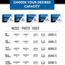 MICRODATA 8GB U1 Blue and White TF(Micro SD) Memory Card