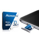 MICRODATA 32GB U1 Blue and White TF(Micro SD) Memory Card