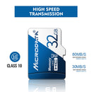 MICRODATA 32GB U1 Blue and White TF(Micro SD) Memory Card