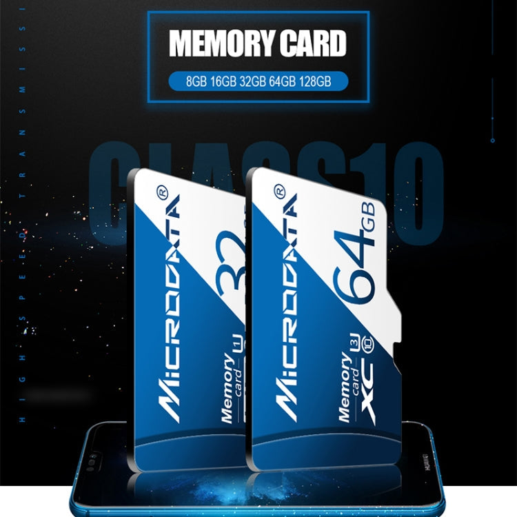MICRODATA 64GB U3 Blue and White TF(Micro SD) Memory Card