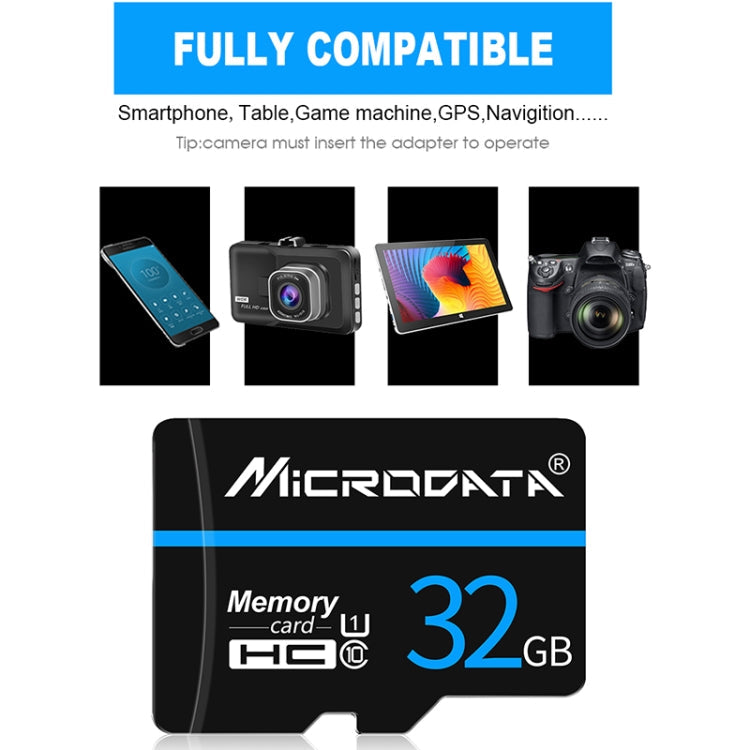 MICRODATA 8GB U1 Blue Line and Black TF(Micro SD) Memory Card