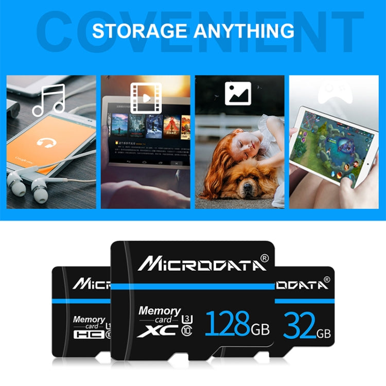 MICRODATA 8GB U1 Blue Line and Black TF(Micro SD) Memory Card