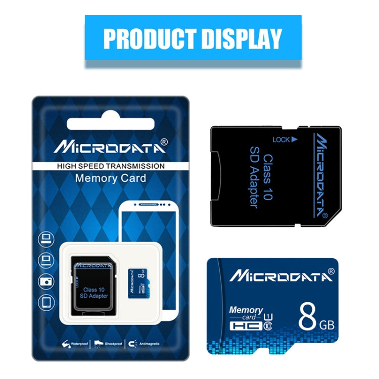 MICRODATA 8GB U1 Blue TF(Micro SD) Memory Card