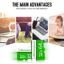 MICRODATA 16GB U1 Green and White TF(Micro SD) Memory Card