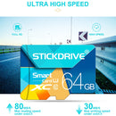 STICKDRIVE 64GB U3 Colorful TF(Micro SD) Memory Card