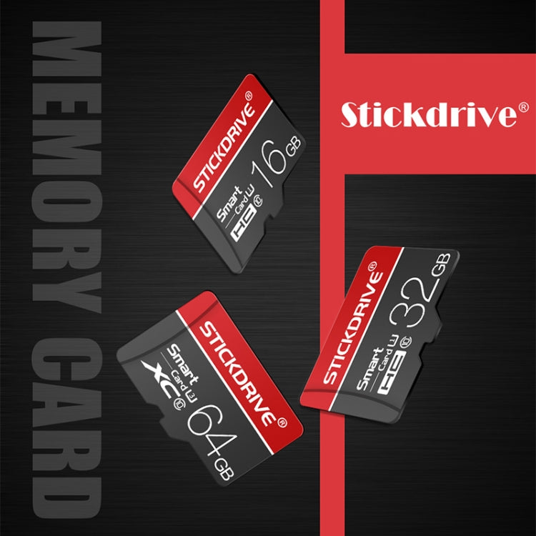 STICKDRIVE 32GB U1 White Line Red and Black TF(Micro SD) Memory Card