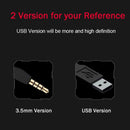 BK Desktop Gooseneck Adjustable USB Wired Audio Microphone, Built-in Sound Card, Compatible with PC / Mac for Live Broadcast, Show, KTV, etc.(Red)