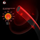 K1 Desktop Omnidirectional USB Wired Mic Condenser Microphone with Phone Holder, Compatible with PC / Mac for Live Broadcast, Show, KTV, etc(Black + Red)