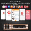 BGN-C7 Condenser Microphone Dual Mobile Phone Karaoke Live Singing Microphone Built-in Sound Card(Gold)