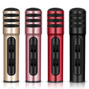 BGN-C7 Condenser Microphone Dual Mobile Phone Karaoke Live Singing Microphone Built-in Sound Card(Red)