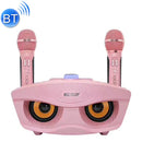 SD-306 2 in 1 Family KTV Portable Wireless Live Dual Microphone + Bluetooth Speaker(Pink)