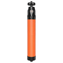 Original Xiaomi Youpin SEABIRD Retractable Leather Handle Aviation Aluminum Alloy 4K Sports Camera Selfie Stick with Rubber Hand Strap(Orange)