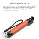 Original Xiaomi Youpin SEABIRD Retractable Leather Handle Aviation Aluminum Alloy 4K Sports Camera Selfie Stick with Rubber Hand Strap(Orange)