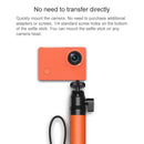 Original Xiaomi Youpin SEABIRD Retractable Leather Handle Aviation Aluminum Alloy 4K Sports Camera Selfie Stick with Rubber Hand Strap(Green)