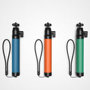 Original Xiaomi Youpin SEABIRD Retractable Leather Handle Aviation Aluminum Alloy 4K Sports Camera Selfie Stick with Rubber Hand Strap(Green)
