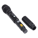 KVM KV-28 1-to-2 Handheld UHF/VHF Wireless Microphones with Receiver(Black)