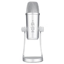 BOYA BY-PM700SP Four Directivity USB Studio Recording Condenser Microphone with Desktop Stand(Silver)