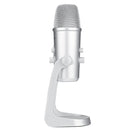 BOYA BY-PM700SP Four Directivity USB Studio Recording Condenser Microphone with Desktop Stand(Silver)