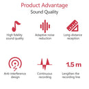 YICHUANG YC-LM10II 8 Pin Port Intelligent Noise Reduction Condenser Lavalier Microphone, Cable Length: 1.5m