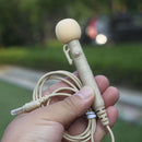 MK-7 3.5mm Elbow Head Handheld Loudspeaker Neck-mounted Microphone with Lanyard, Length: 1m (Flesh Color)