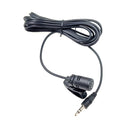 ZJ002MR Stereo 2.5mm Straight Plug Car Sun Visor Wireless Interpreter Tour Guide Megaphone Lavalier Wired Microphone, Length: 3m