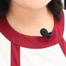 ZJ002MR Stereo 2.5mm Straight Plug Car Sun Visor Wireless Interpreter Tour Guide Megaphone Lavalier Wired Microphone, Length: 3m