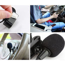 ZJ025MR Stick-on Clip-on Lavalier Stereo Microphone for Car GPS / Bluetooth Enabled Audio DVD External Mic, Cable Length: 3m, 90 Degree Elbow 2.5mm Jack