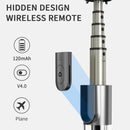 L03 Aluminum Alloy Foldable Bluetooth Tripod Selfie Stick (White)