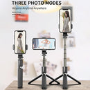 L03 Aluminum Alloy Foldable Bluetooth Tripod Selfie Stick (White)