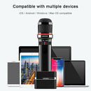 Original Lenovo UM20-U K Song Wireless Digital Microphone Live Recording Equipment with Wireless Receiver (Black)
