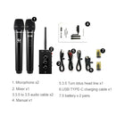 Original Lenovo TW01C TV K Song Dual Wireless Microphone with Sound Card Set