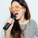 K1 Bluetooth 4.2 Karaoke Live Stereo Sound Wireless Bluetooth Microphone (Gold)