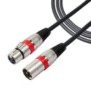 5m 3-Pin XLR Male to XLR Female MIC Shielded Cable Microphone Audio Cord