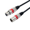 5m 3-Pin XLR Male to XLR Female MIC Shielded Cable Microphone Audio Cord