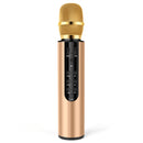 K3 Bluetooth 5.0 Karaoke Live Stereo Sound Wireless Bluetooth Condenser Microphone (Gold)