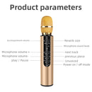 K3 Bluetooth 5.0 Karaoke Live Stereo Sound Wireless Bluetooth Condenser Microphone (Black)